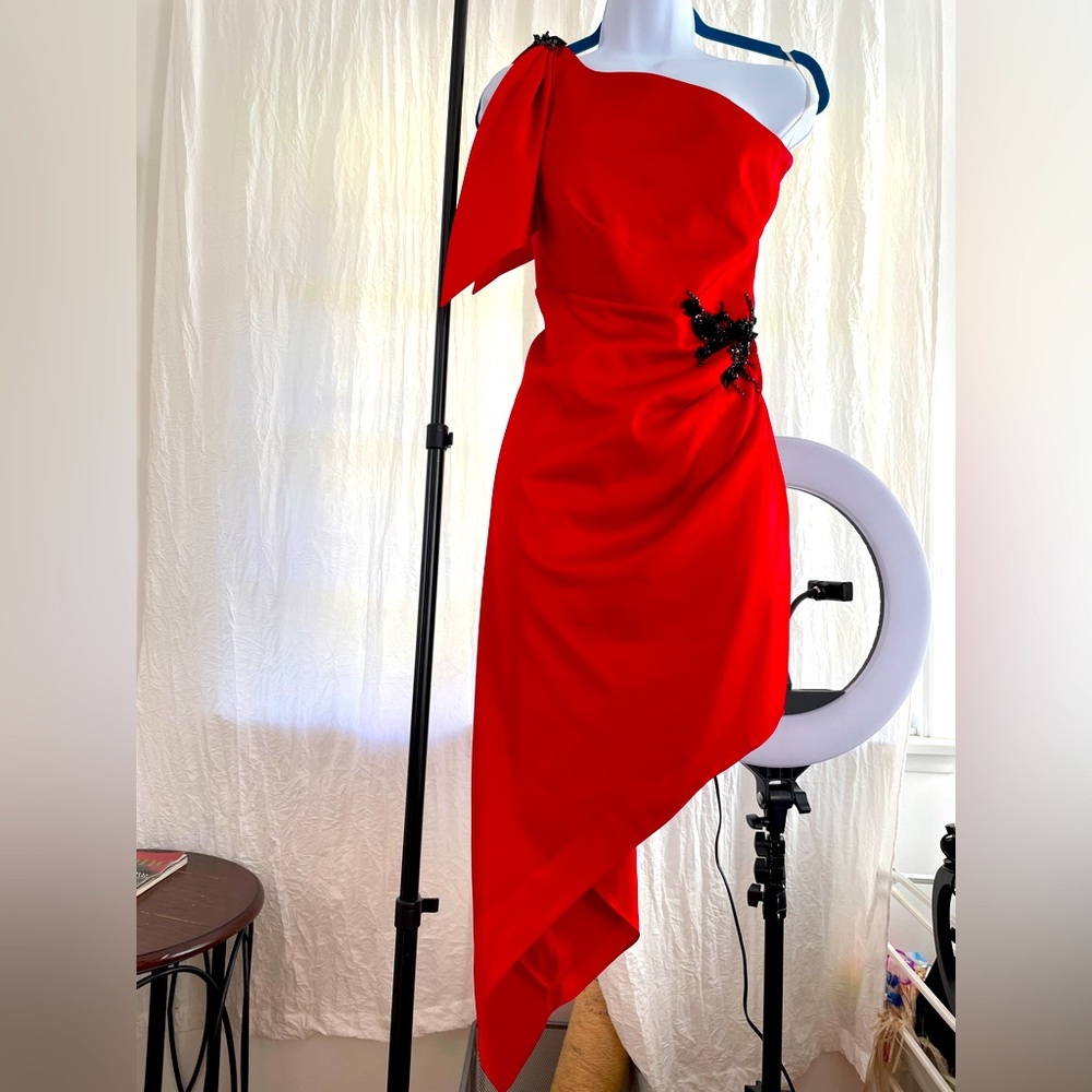 Marchesa Notte Red Dress